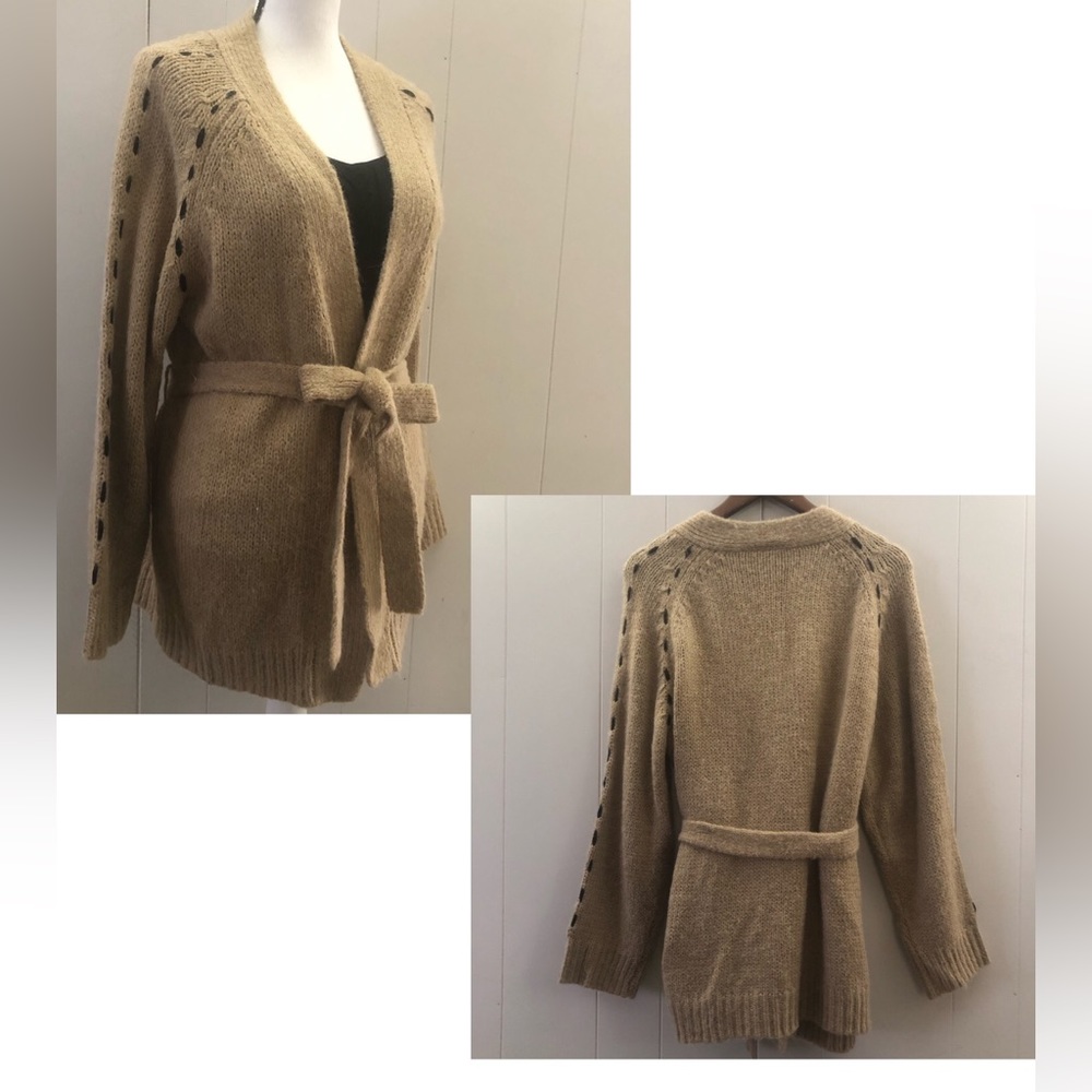 MOTH Anthropology l Sz M l Belted Cardigan Sweater - Picture 7 of 11